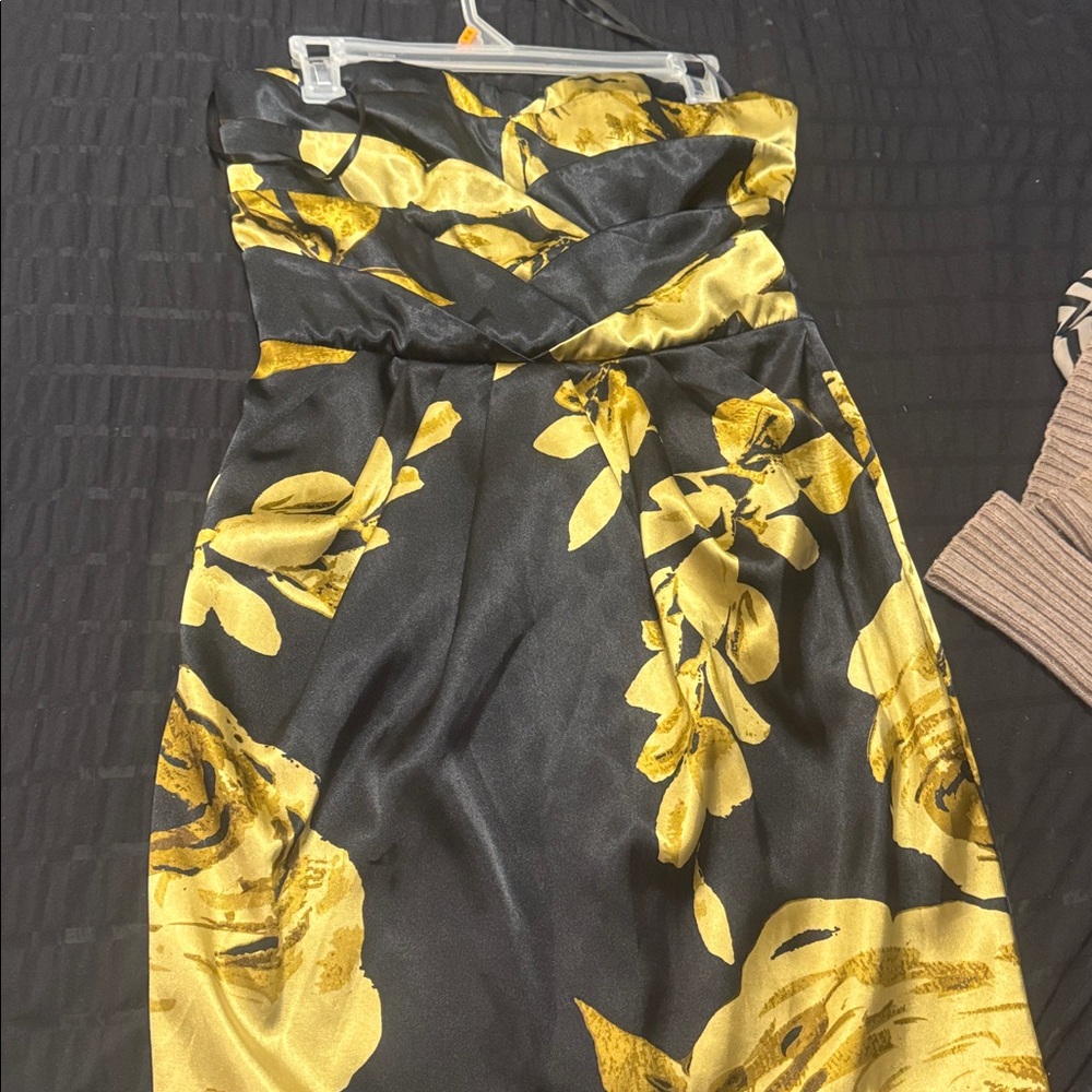 Dots Black and Gold Dress